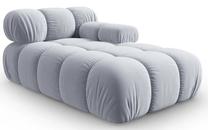 Modulinė sofa Micadoni Home Bellis MIC_CHR_2_F1_BELLIS9, žydra sp., dešininė, 157 x 97 cm x 62 cm