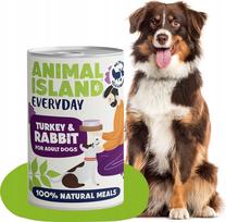 Mitrā barība (konservi) suņiem Animal Island Everyday Turkey & Rabbit, 0.4 kg