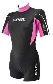 Гидрокостюм Seac Relax Short 0010088382040A, черный цв./розовый цв.