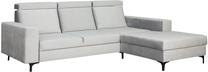 Kampinė sofa - lova Bodzio Sydney TSYNP-P13, pilka sp., dešininė, 195 x 257 cm x 92 cm