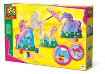 Набор для творчества SES Creative Casting & Painting 3D Horses, многоцветный