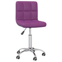 Darba krēsls VLX Faux Leather 334341, 47 x 40 x 74.5 - 86 cm, violeta krās.