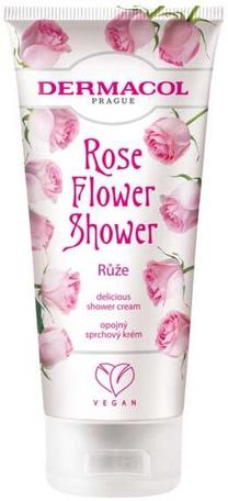 Kūno prausimosi kremas Dermacol Rose Flower Shower, 200 ml