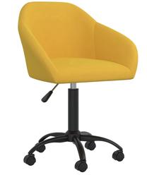 Darba krēsls VLX Swivel Office 3089668, 63 x 56 x 80 - 92 cm, dzeltena krās.
