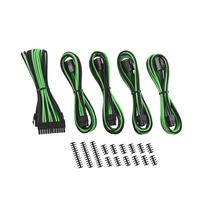 Vads Cablemod Classic ModMesh 8+8, melna krās./zaļa krās.