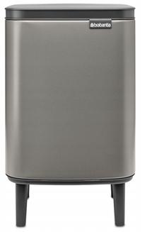 Šiukšliadėžė Brabantia Bo Hi Platinum 227202, platina sp., 7 l, 40 cm x 24.2 cm