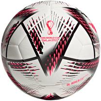 Футбольный мяч Adidas Al Rihla Club H57778, 5 размер, белый цв./черный цв./розовый цв.