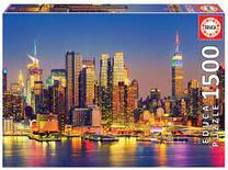 Dėlionė Educa Manhattan At Night 18466, 60 cm x 85 cm, 1500 vnt., įvairių spalvų