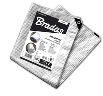 Tentas Bradas Leno Cristal PLC1003/4, skaidri sp./balta sp., 4 m x 3 m