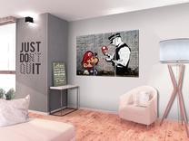Reprodukcija Artgeist Super Mario Mushroom Cop By Banksy N6340-DKXPWD, 120 cm x 80 cm