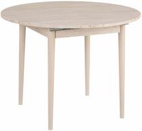 Virtuvinis stalas išskleidžiamas Nordure Viona, ąžuolo sp./travertine sp., 100 - 131 cm x 100 cm x 75 cm