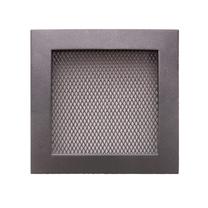Kamīna režģis Hearth x 17 cm x 17 cm, tērauds, pelēka krās.