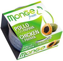 Mitrā kaķu barība Monge Fruits, vistas gaļa/papaija, 0.08 kg