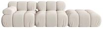 Modulinė sofa Micadoni Bellis 3D, smėlio sp., dešininė, 282 x 94 cm x 64 cm