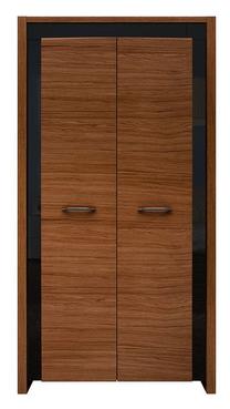 Spinta Arosa, ąžuolo sp./juoda sp./ruda sp., 105 cm x 60 cm x 200.5 cm