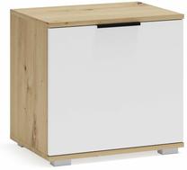 Prieškambario spinta Clif ST-50, ruda/balta, 50 cm x 38 cm x 48 cm