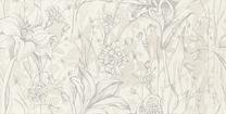 Плитка, керамическая Tubadzin Melia White flower 5900199256590, 30.8 см x 60.8 см, белый цв./серый цв.