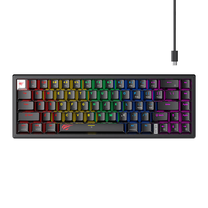 Vadu spēļu tastatūra Havit KB874L, EN, melna krās.