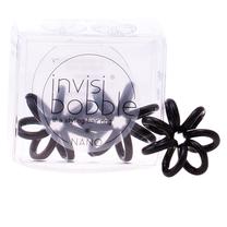 Matu gumija Invisibobble Nano True Black, melna krās., 3 gab.