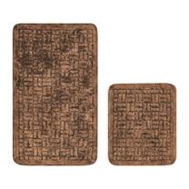 Комплект ковриков для ванны Foutastic 394ANR1207, коричневый цв., 60 см x 100 см
