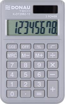 Skaičiuotuvas stalinis/kišeninis Donau K-DT2082-13, pilka sp.