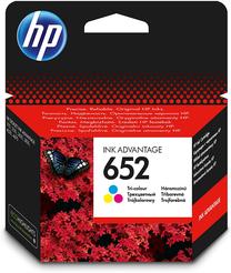 Rašalinio spausdintuvo kasetė HP 652, mėlyna sp./geltona sp./violetinė sp.