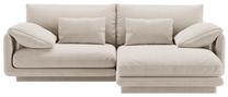 Kampinė sofa Micadoni Torino, ecru sp., dešininė, 220 x 170 cm x 83 cm