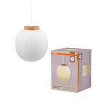 Lampa griesti Osram, E27, 1 x 15 W, balta krās. / koka krās.