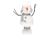 Ziemassvētku dekors Winteria Snowman 616156, 71 cm, balta krās./pelēka krās.