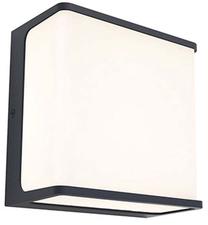 Õue seinavalgusti Lutec Doblo, 19.1W, LED, IP54, tumehall v., 15 cm x 8 cm