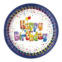 Vienkartinės lėkštės B-Day 93447, Ø 23 cm, 8 vnt.
