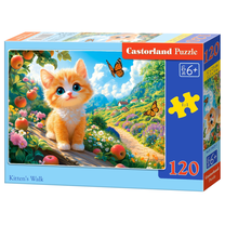 Dėlionė Castorland Kittens Walk 13623, 23 cm x 32 cm, 120 vnt., įvairių spalvų