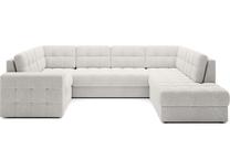 Kampinė sofa - lova Blewett Royal, balta sp., dešininė, 299 x 198 cm x 82 cm