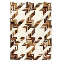 Ковер VLX Patchwork 134397, белый цв./коричневый цв., 230 см x 160 см