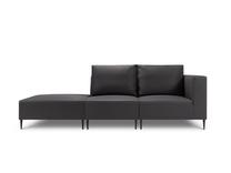 Lauko sofa Calme Jardin Fiji CAL_2SOL_102_F1_FIJI1, juoda sp., kairinė, 92 cm x 259 cm x 93 cm
