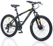 Dviratis kalnų Corelli Felix 2.2, 24 ", 14" rėmas, juoda sp./geltona sp./pilka sp.