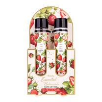 Kūno prausimosi rinkinys Accentra Essential Botanicals Strawberry & Vanilla, 120 ml, 2 vnt.