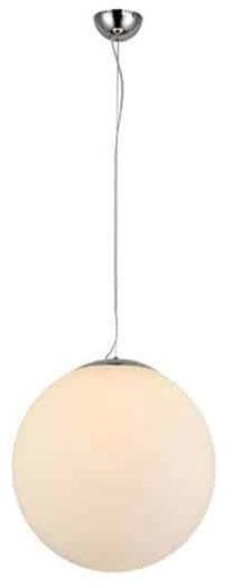 Valgusti rippuv AZzardo Ball AZ2516, E27, 1 x 40 W, valge v. / kroom v., 30 x 30 cm