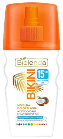 Purškiklis įdegio priežiūrai kūnui Bielenda Bikini SPF15, 150.0 ml