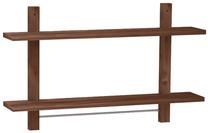 Sieninė lentyna Kalune Design Kladusa Banyo, riešuto sp., 50 cm x 14 cm x 80 cm