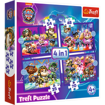 Пазл 4in1 Trefl Paw Patrol 34621T, 28.5 см x 20.5 см, 207 шт., многоцветный