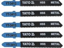 Siaurapjūklių peiliukas YAT YT-3413, hss, 75 mm, 5 vnt.