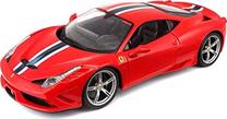 Игрушечная машина Bburago Ferrari 458 Speciale 16002, красный цв.