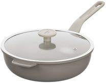 Keptuvė su dangčiu, su dangčiu BergHOFF Dune Wok, Ø 28 cm, aliuminis/silikonas/grūdintas stiklas, rusva sp.