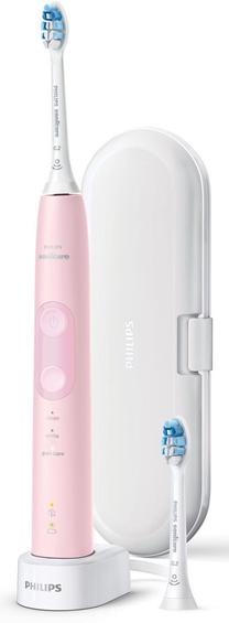 Elektrinis dantų šepetėlis Philips Sonicare ProtectiveClean 5100 HX6856/17, balta sp./rožinė sp.