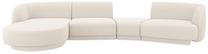 Modulinė sofa Micadoni Miley Boucle, smėlio sp., kairinė, 320 x 132 cm x 70 cm