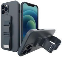Telefono dėklas Hurtel Rope, tamsiai mėlyna sp., Apple