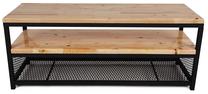 ТВ стол Kalune Design Net Natural, черный цв./дерева цв., 120 см x 40 см x 49 см