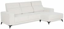 Kampinė sofa Home4you Darla PN, šviesiai smėlinė, dešininė, 161 x 281.5 cm x 104 cm