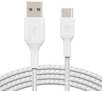 Laidas Belkin USB-C - USB-A, USB Type C/USB A, 300 cm, balta sp.